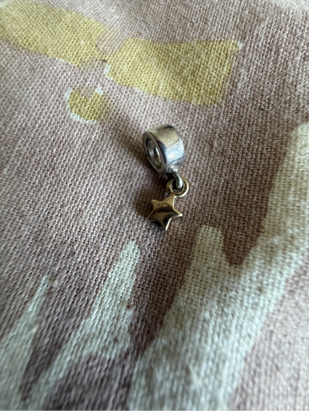 Pandora Silver Star Dangle Bead Charm